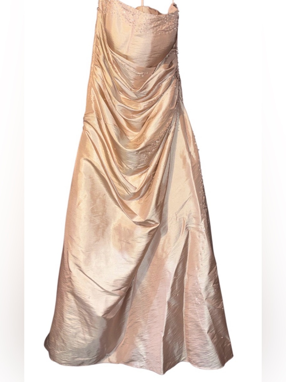 Vintage Velesca Blush Satin Dress